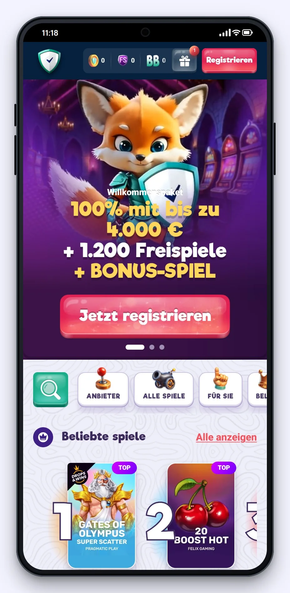 Curacao Casinos: die Startseite des Casinos SafeCasino