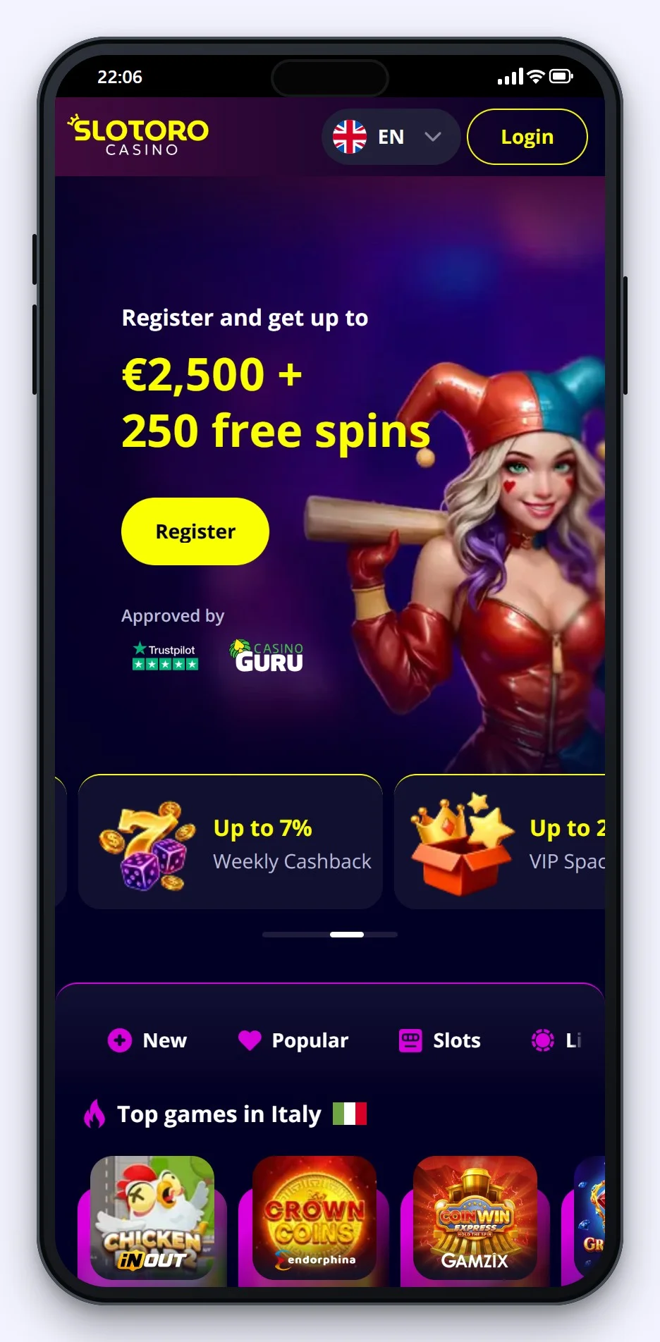 casino curaçao trustly: lobbyen hos Slotoro