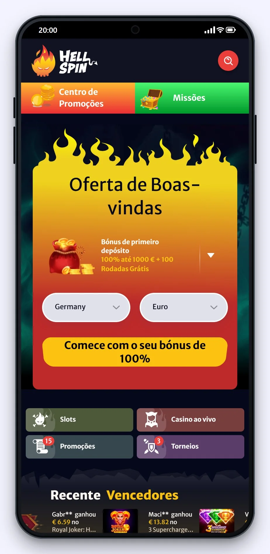 curacao casinos online: a página inicial do casino HellSpin